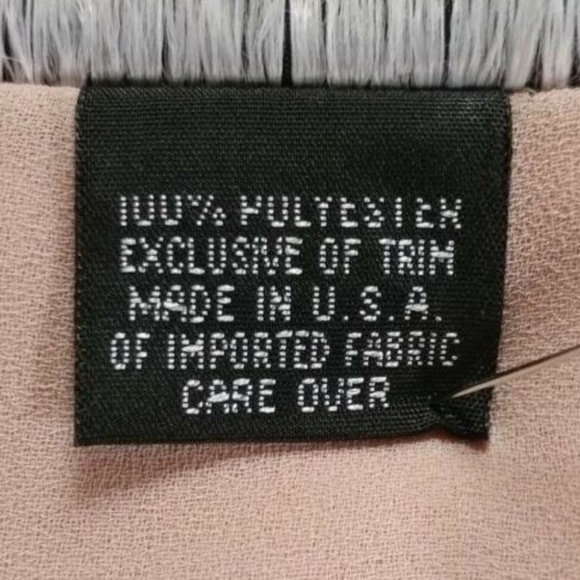 Vintage Ursula of Switzerland Sheer Pink Dress M - Picture 7 of 8